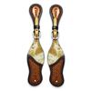 Basket Stamp & Cowhide Spur Strap