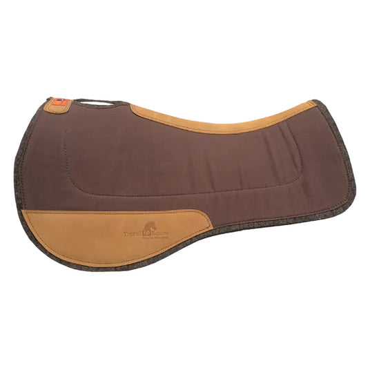 TopRail Contoured Saddle Pad - Chocolate Brown