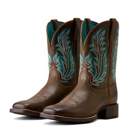 Ariat Women's Round Up Filly Wide Square Toe Western Boot