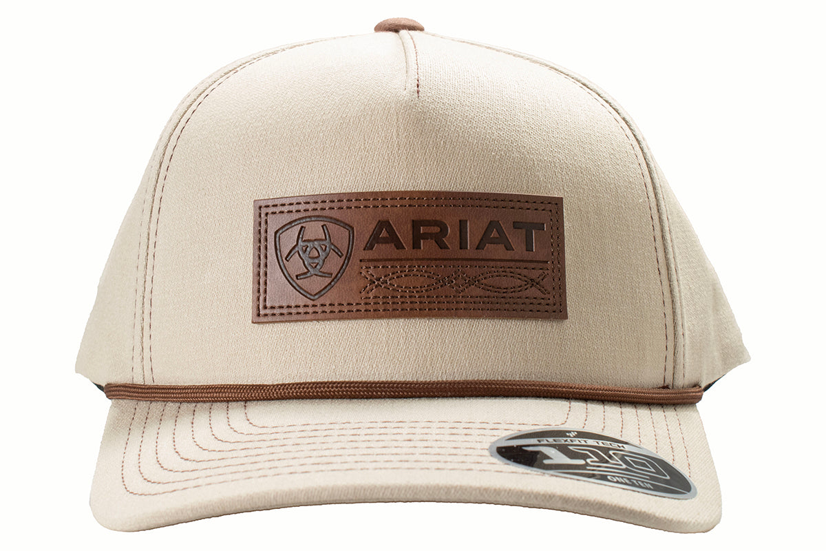 Ariat Men's Patch Fabric Snap Back Cap