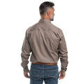 Just Country Cameron 1/2 Button Workshirt - Brown