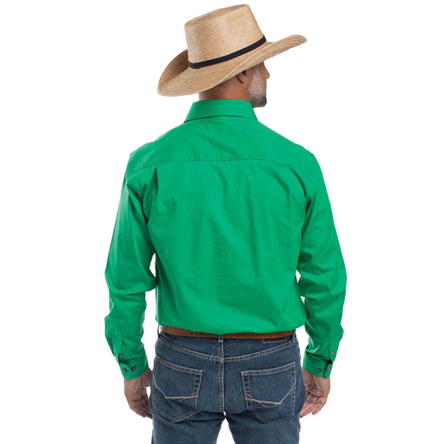 Just Country Cameron 1/2 Button Workshirt - Ivy Green