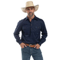 Just Country Cameron 1/2 Button Workshirt - Navy
