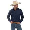 Just Country Cameron 1/2 Button Workshirt - Navy