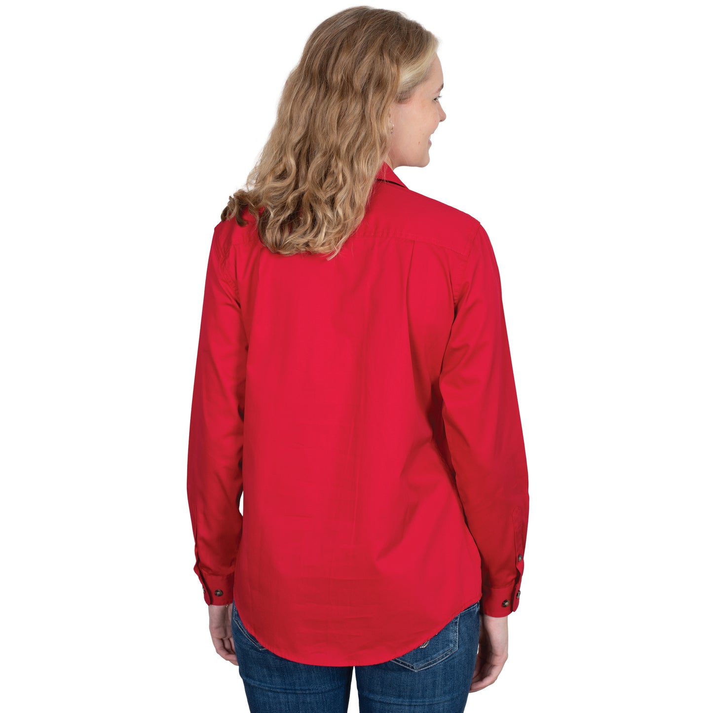 Just Country Jahna 1/2 Button Workshirt - Chilli