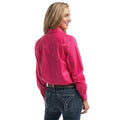 Just Country Jahna 1/2 Button Workshirt - Hot Pink