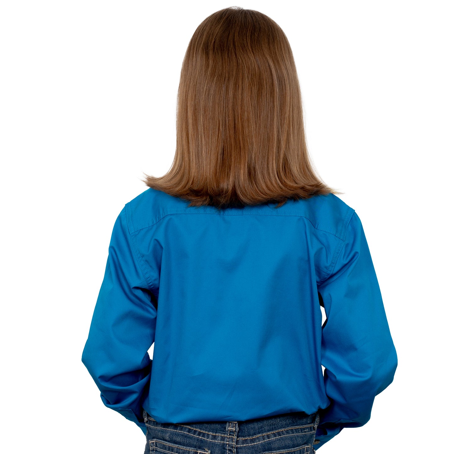 Just Country Kenzie 1/2 Button Workshirt - Blue Jewel