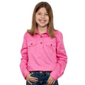 Just Country Kenzie 1/2 Button Workshirt - Rose
