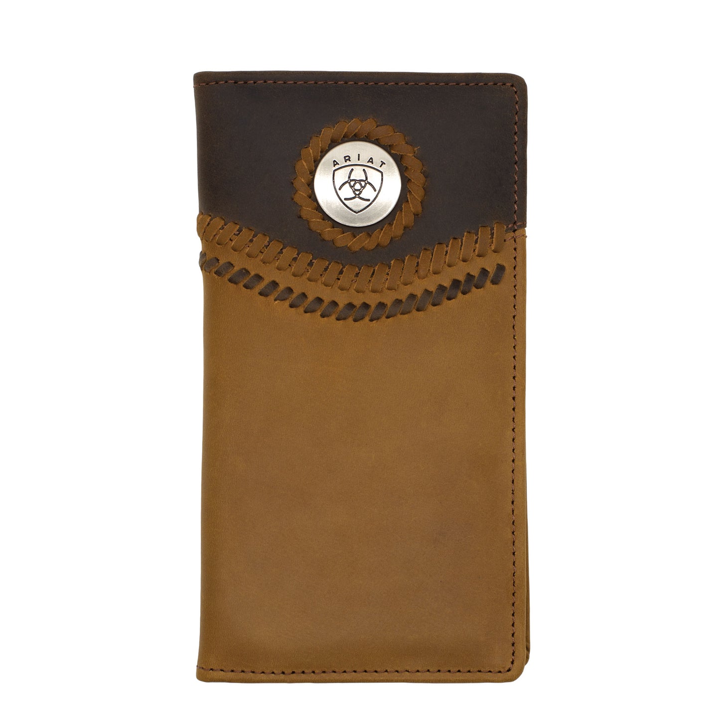 Ariat Rodeo Wallet - Chocolate & Tan Two Toned Accents