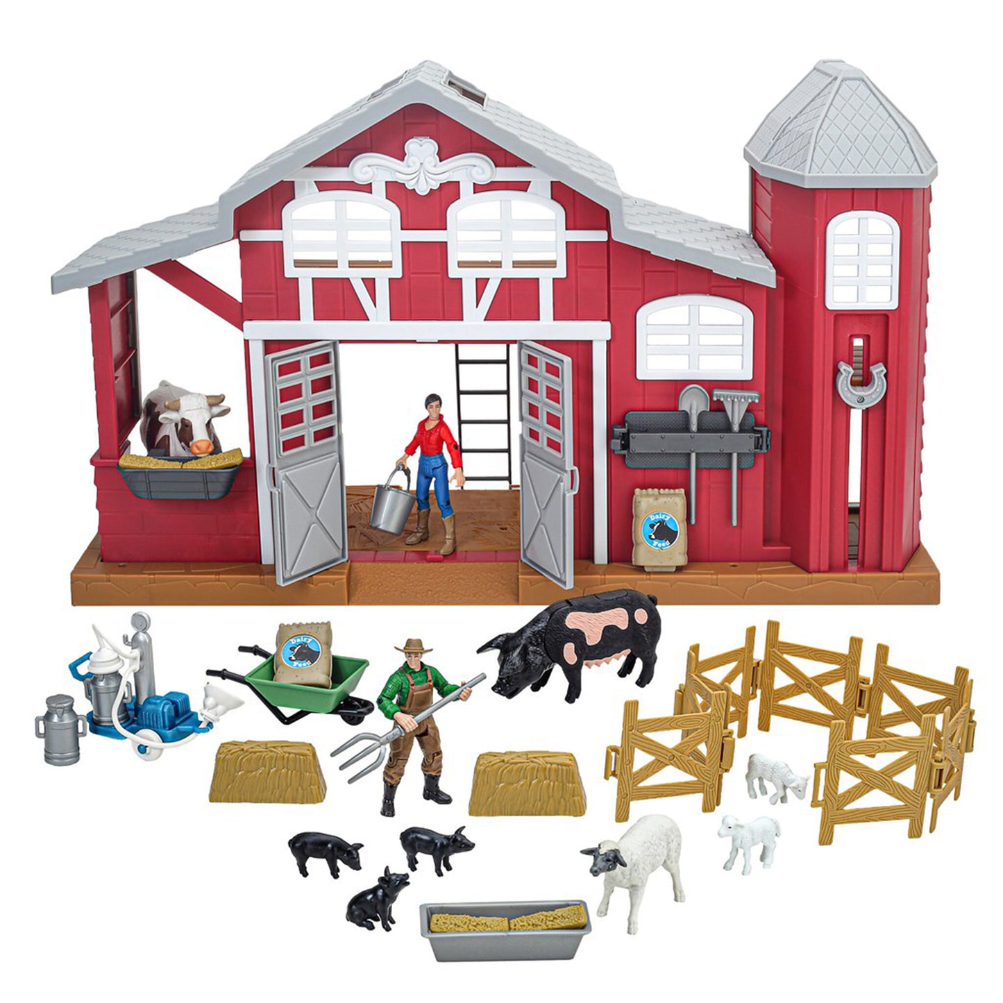 38 Piece Dairy Barn Playset