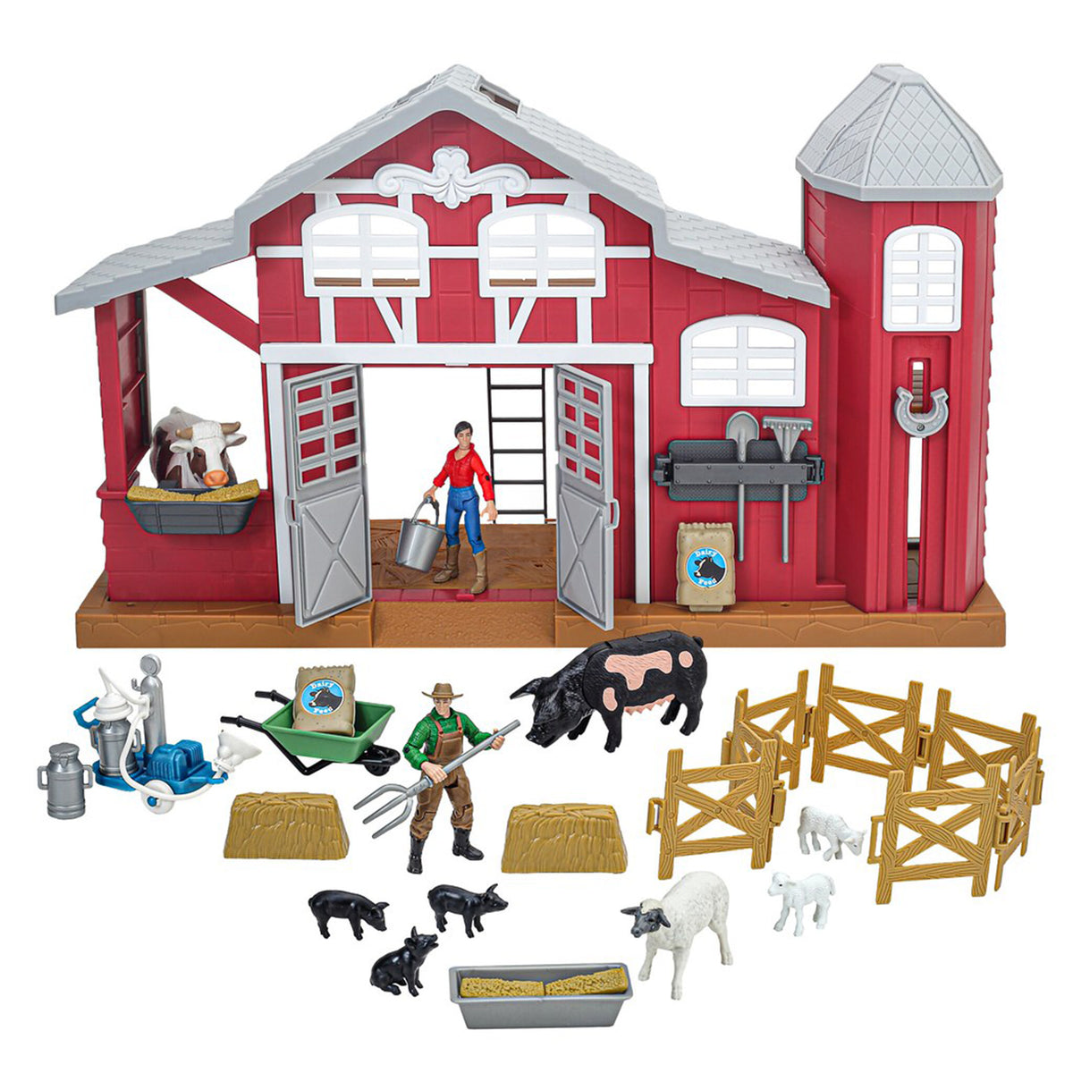 38 Piece Dairy Barn Playset
