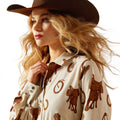 Ariat Women's Homestyle Shirt - Rodeo Spur Print
