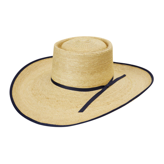 Reata Oak 5 Inch Brim with Navy Trim