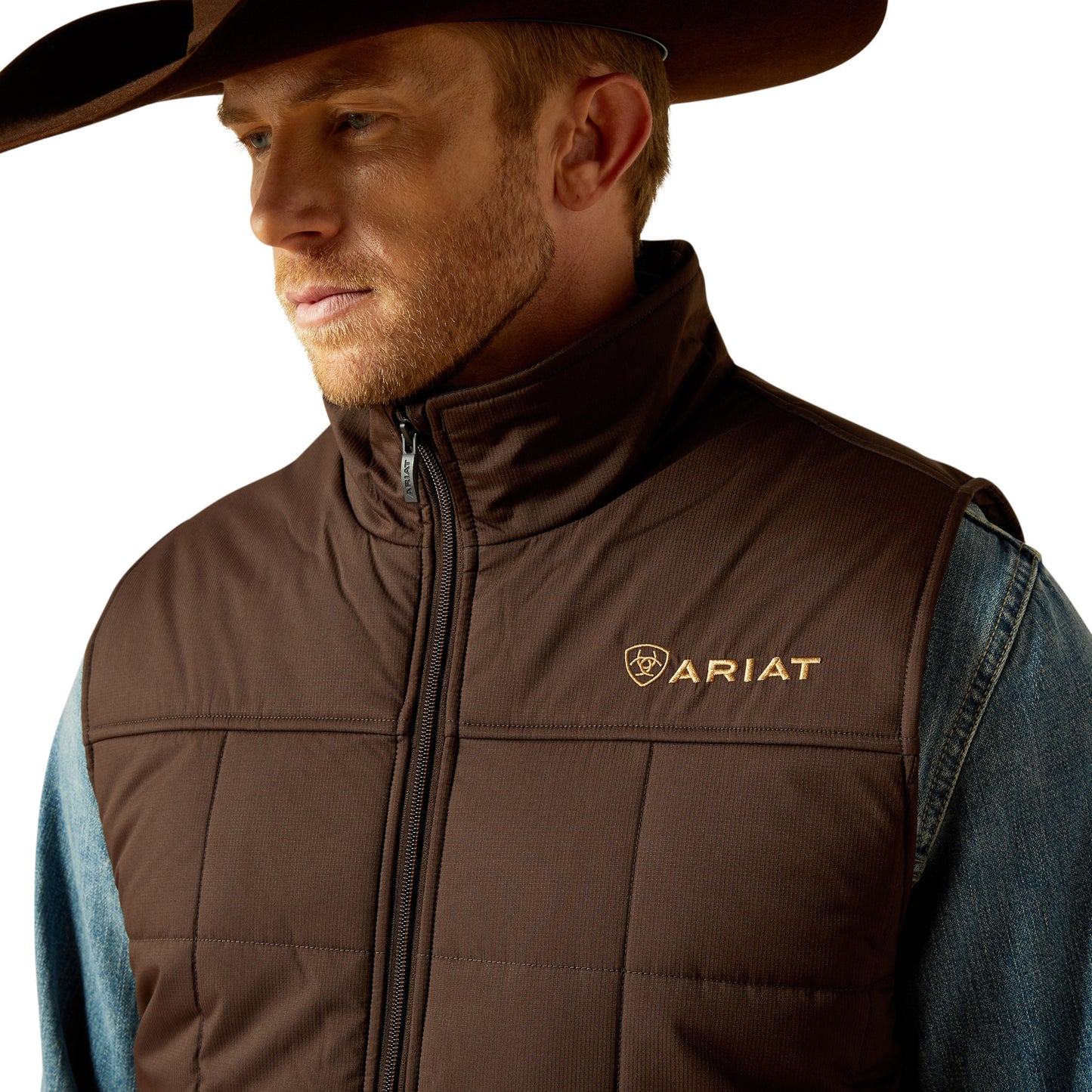Ariat Mens Crius Insulated Vest - Brown