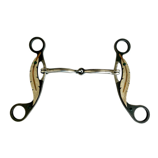 Western Shank Feather Squared Snaffle